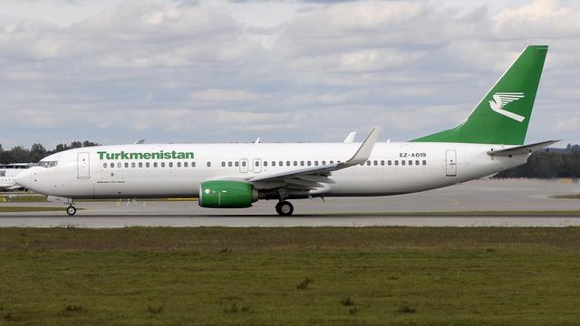 EZ-A019:Boeing 737-800:Туркменские авиалинии